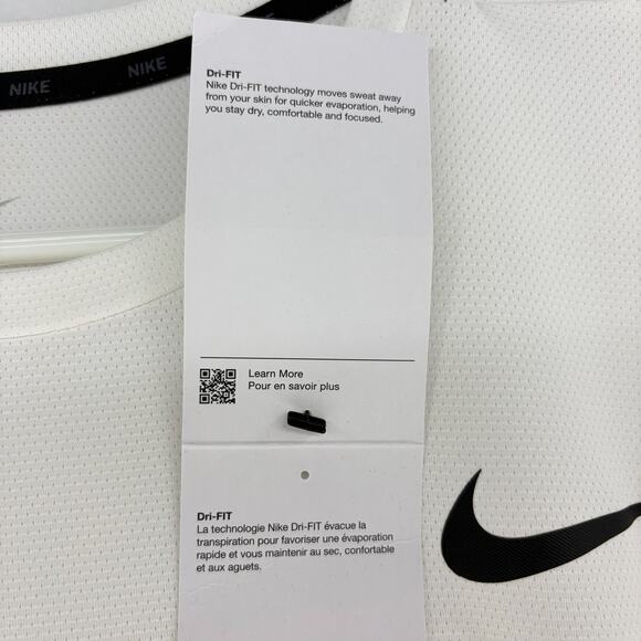 Nike Dri-FIT Men's XXL Short-Sleeve Fitness Training T-Shirt White NWT - Picture 11 of 16